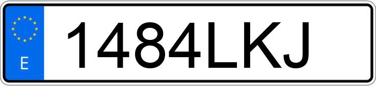 Numer rejestracyjny 1484LKJ posiada AUDI A3 SPORTBACK Numer rejestracyjny 1484LKJ posiada AUDI A3 SPORTBACK