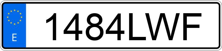 Numer rejestracyjny 1484LWF posiada RENAULT KANGOO MAXI