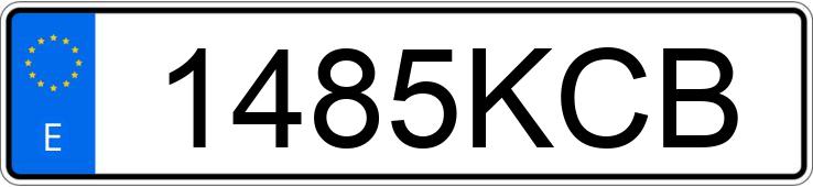 Numer rejestracyjny 1485KCB posiada AUDI A6