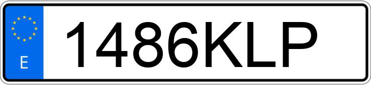 Il numero di registrazione 1486KLP ha TOYOTA GT86 Il numero di registrazione 1486KLP ha TOYOTA GT86
