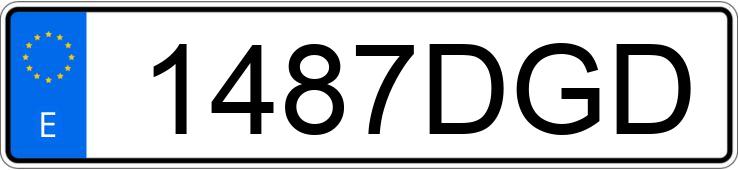 Le numéro d’enregistrement 1487DGD a SEAT IBIZA Le numéro d’enregistrement 1487DGD a SEAT IBIZA