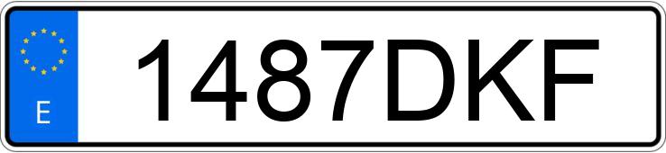 Numer rejestracyjny 1487DKF posiada CITROEN C-15