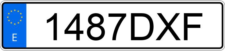 Numer rejestracyjny 1487DXF posiada PEUGEOT 206 Numer rejestracyjny 1487DXF posiada PEUGEOT 206