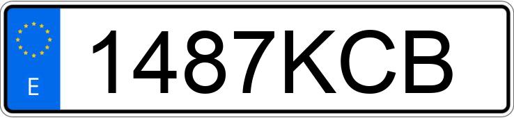 Numer rejestracyjny 1487KCB posiada MERCEDES C (205)