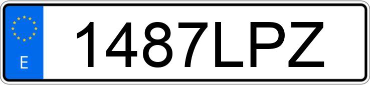 Registreringsnummeret 1487LPZ har HYUNDAI KONA