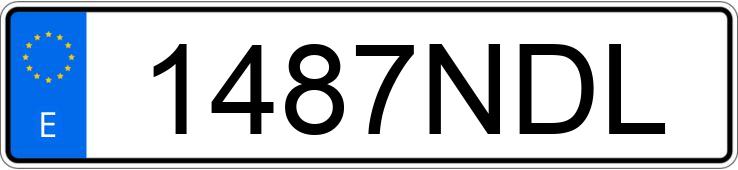 Numer rejestracyjny 1487NDL posiada BMW SERIE 5