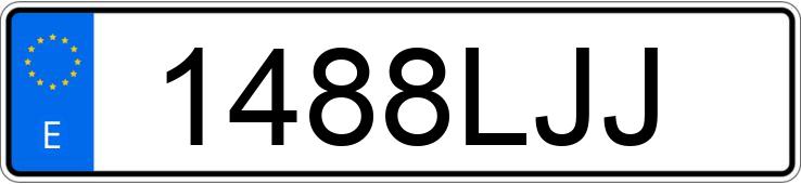 Numer rejestracyjny 1488LJJ posiada BMW X1