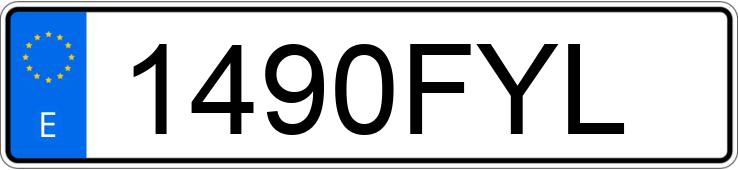 Numer rejestracyjny 1490FYL posiada SEAT IBIZA