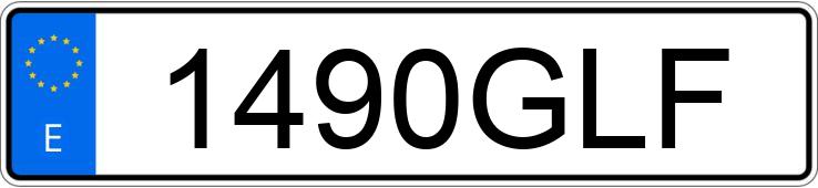 Numer rejestracyjny 1490GLF posiada VOLKSWAGEN POLO