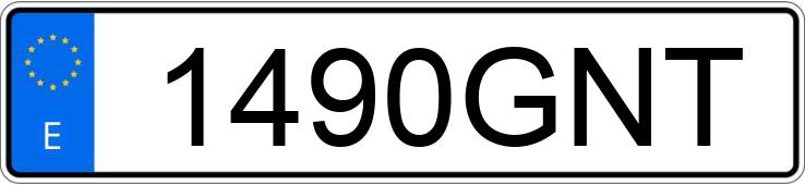 Numer rejestracyjny 1490GNT posiada TOYOTA AYGO