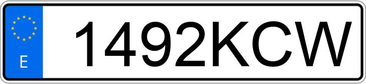 Numer rejestracyjny 1492KCW posiada SKODA OCTAVIA Numer rejestracyjny 1492KCW posiada SKODA OCTAVIA