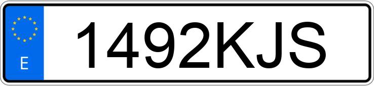 Numer rejestracyjny 1492KJS posiada FORD ECOSPORT