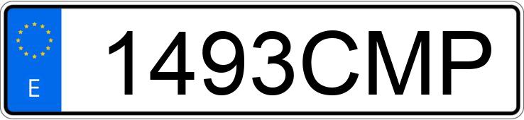 Numer rejestracyjny 1493CMP posiada VOLKSWAGEN NEW BEETLE