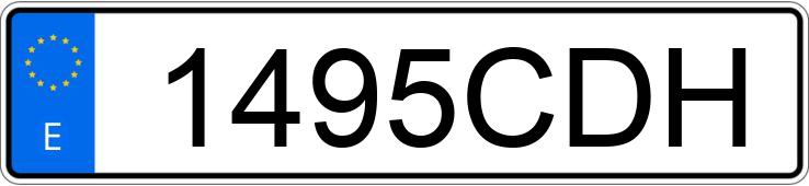 Numer rejestracyjny 1495CDH posiada BMW SERIE 3