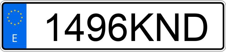 Numer rejestracyjny 1496KND posiada RENAULT MEGANE