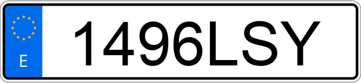 Numer rejestracyjny 1496LSY posiada AUDI Q7
