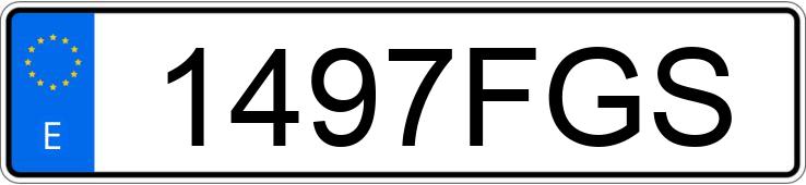 Numer rejestracyjny 1497FGS posiada AUDI Q7