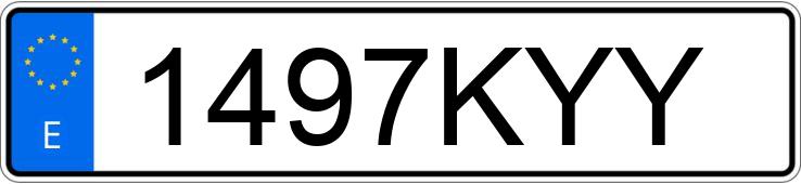 Numer rejestracyjny 1497KYY posiada MERCEDES A (177)