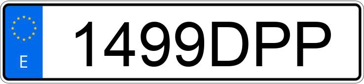 Numer rejestracyjny 1499DPP posiada BMW SERIE 3