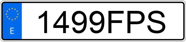Numer rejestracyjny 1499FPS posiada SEAT LEON