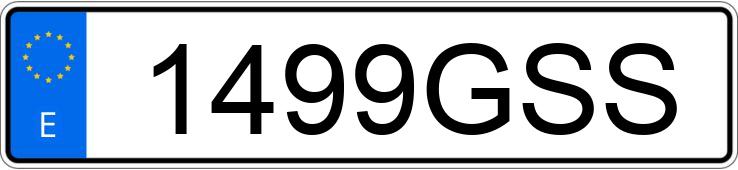 Numer rejestracyjny 1499GSS posiada AUDI A5 SPORTBACK