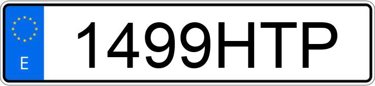 Numer rejestracyjny 1499HTP posiada SEAT IBIZA