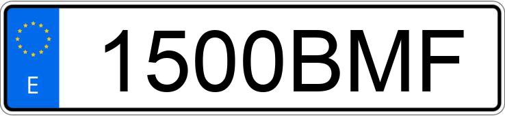 Numer rejestracyjny 1500BMF posiada OPEL ASTRA