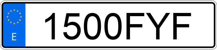 Numer rejestracyjny 1500FYF posiada PEUGEOT 308