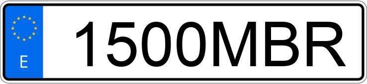 Numer rejestracyjny 1500MBR posiada OPEL KARL