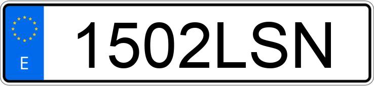 Numer rejestracyjny 1502LSN posiada TOYOTA RAV4