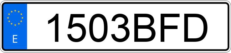 Numer rejestracyjny 1503BFD posiada SEAT LEON