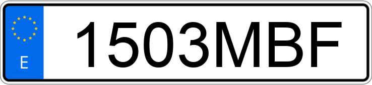 Numer rejestracyjny 1503MBF posiada OPEL VIVARO