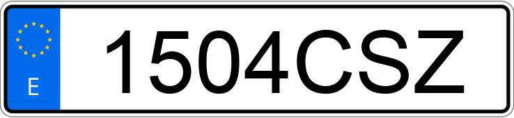 Numer rejestracyjny 1504CSZ posiada SAAB 9-5