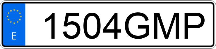 Numer rejestracyjny 1504GMP posiada FORD FIESTA