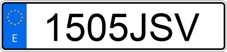 Numer rejestracyjny 1505JSV posiada BMW SERIE 3