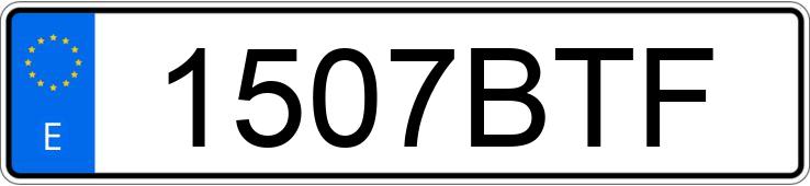 Numer rejestracyjny 1507BTF posiada KYMCO B