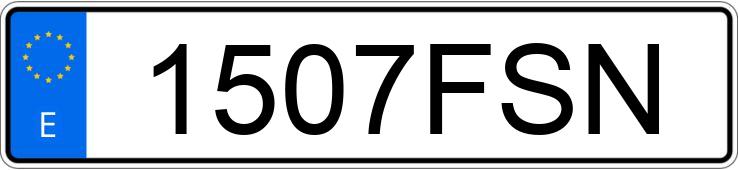 Numer rejestracyjny 1507FSN posiada BMW SERIE 3
