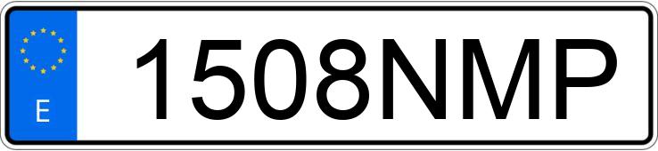 Numer rejestracyjny 1508NMP posiada MG ZS