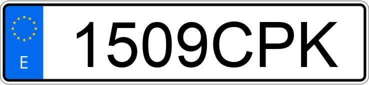 Numer rejestracyjny 1509CPK posiada VOLVO S60