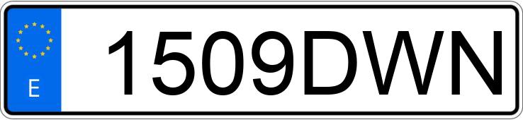 Numer rejestracyjny 1509DWN posiada RENAULT MEGANE