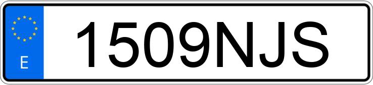 Numer rejestracyjny 1509NJS posiada SCANIA SERIE R