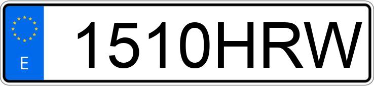 Numer rejestracyjny 1510HRW posiada MERCEDES CLA (117)