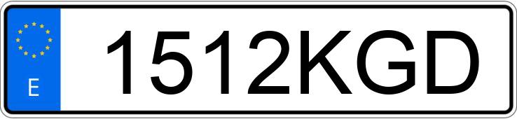 Numer rejestracyjny 1512KGD posiada TOYOTA PROACE