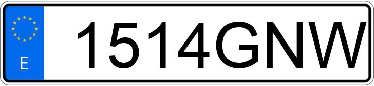 Numer rejestracyjny 1514GNW posiada SEAT IBIZA Numer rejestracyjny 1514GNW posiada SEAT IBIZA