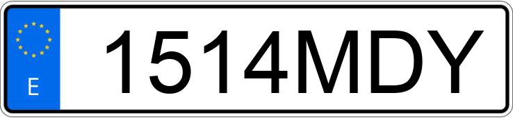 Numer rejestracyjny 1514MDY posiada YAMAHA TENERE