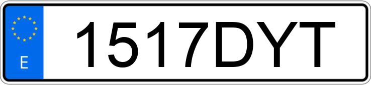 Numer rejestracyjny 1517DYT posiada VOLKSWAGEN PASSAT