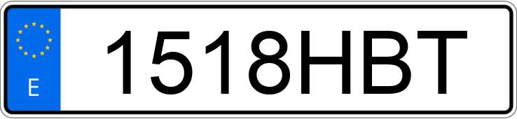 Numer rejestracyjny 1518HBT posiada SEAT LEON