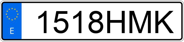 Numer rejestracyjny 1518HMK posiada RENAULT MEGANE