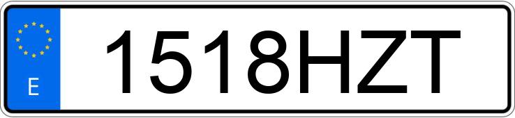 Numer rejestracyjny 1518HZT posiada RENAULT MEGANE