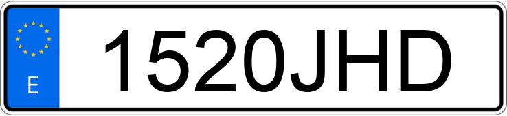 Numer rejestracyjny 1520JHD posiada MERCEDES C (205)